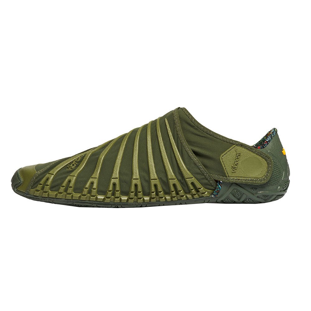 Vibram Furoshiki Dame Sko Olivengrøn - Lav - 2376GYHJQ